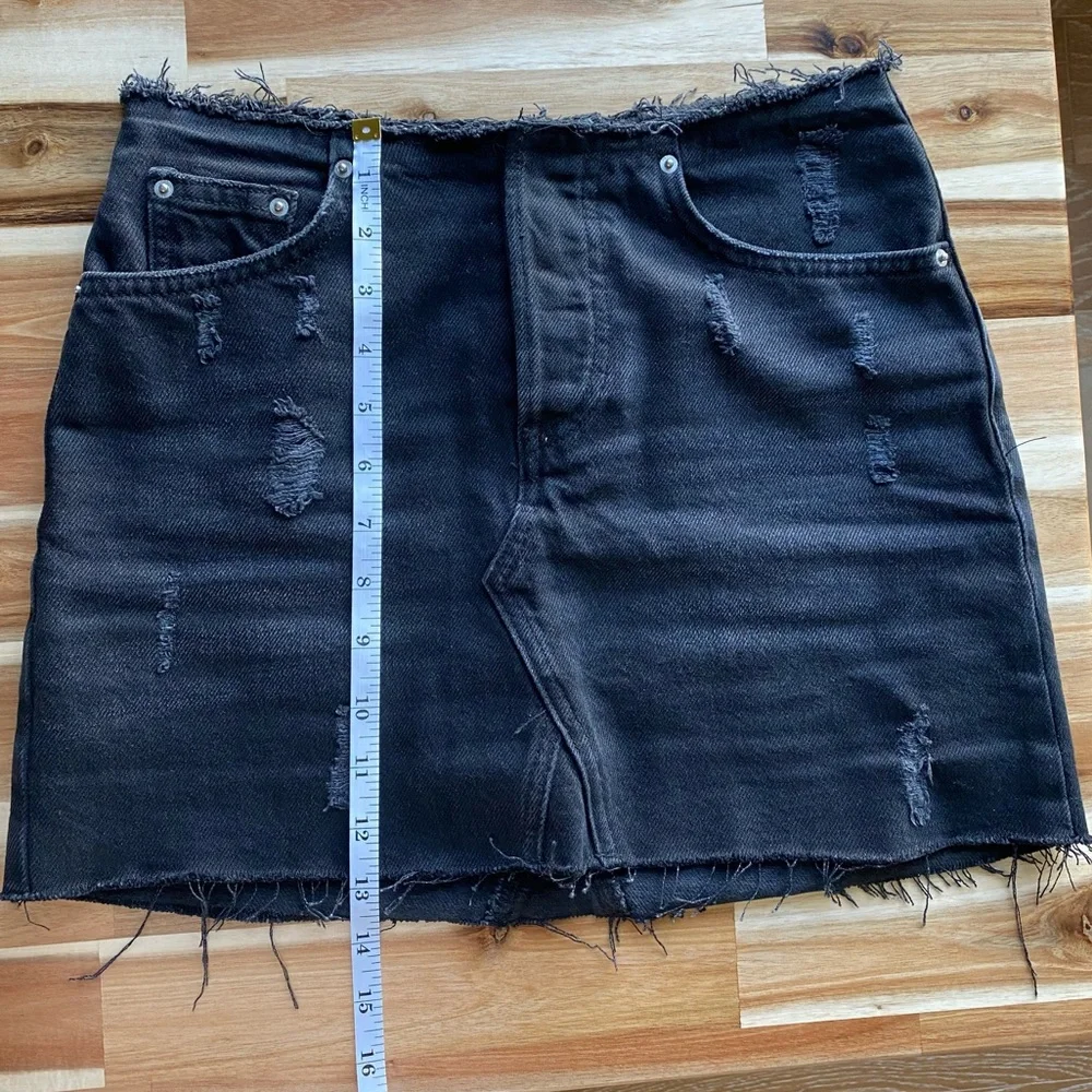 UO BDG Black Denim Mini Skirt Size XS